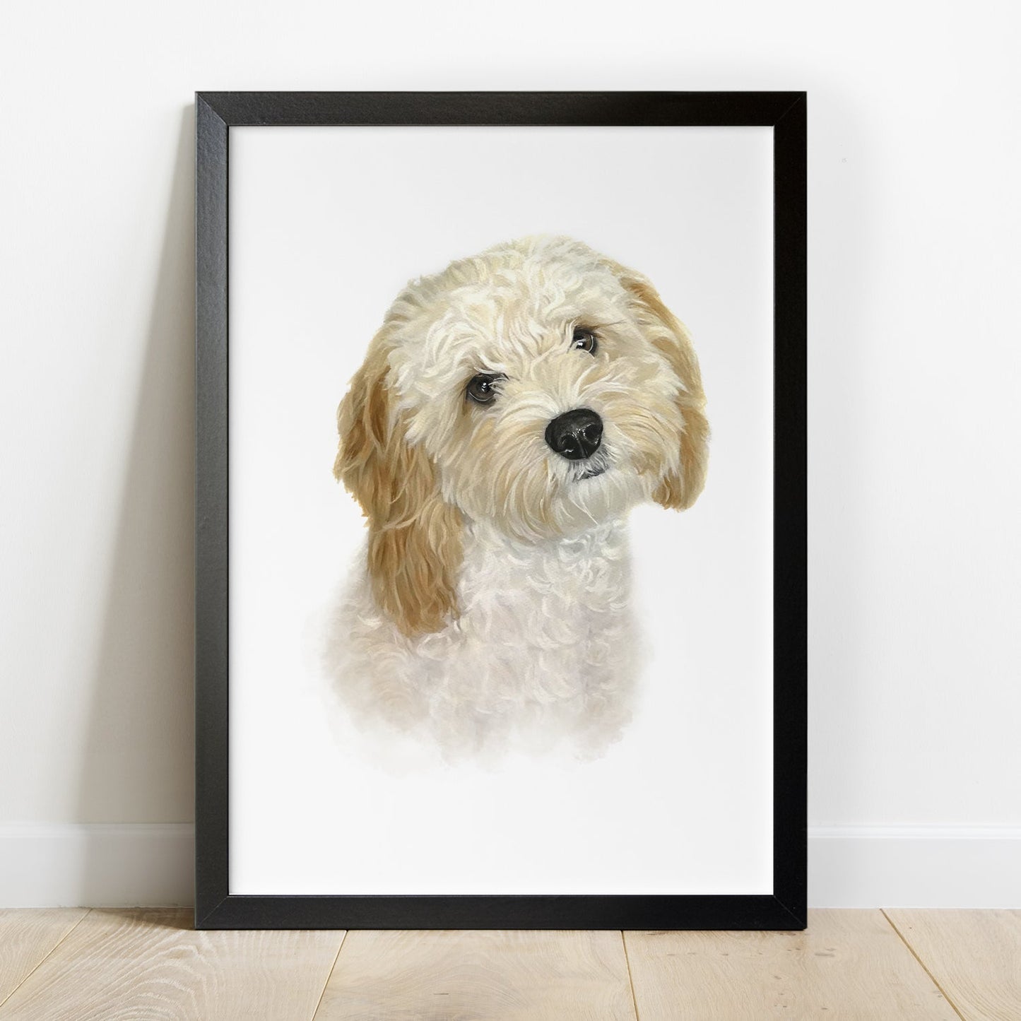 Portret Clasic de Câine Personalizat, Realizat După Fotografie, 100% Pictură Manuală Autentică în Acuarelă