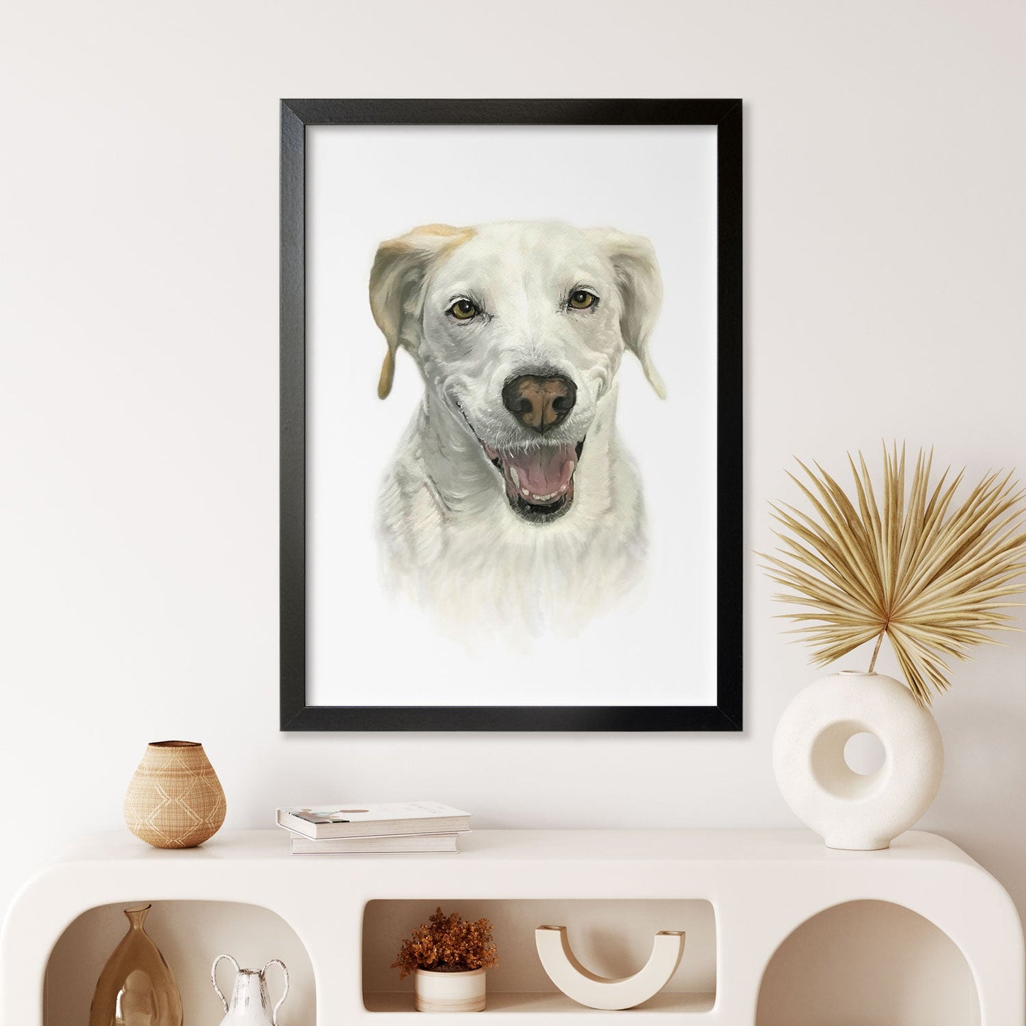 Portret Clasic de Câine Personalizat, Realizat După Fotografie, 100% Pictură Manuală Autentică în Acuarelă