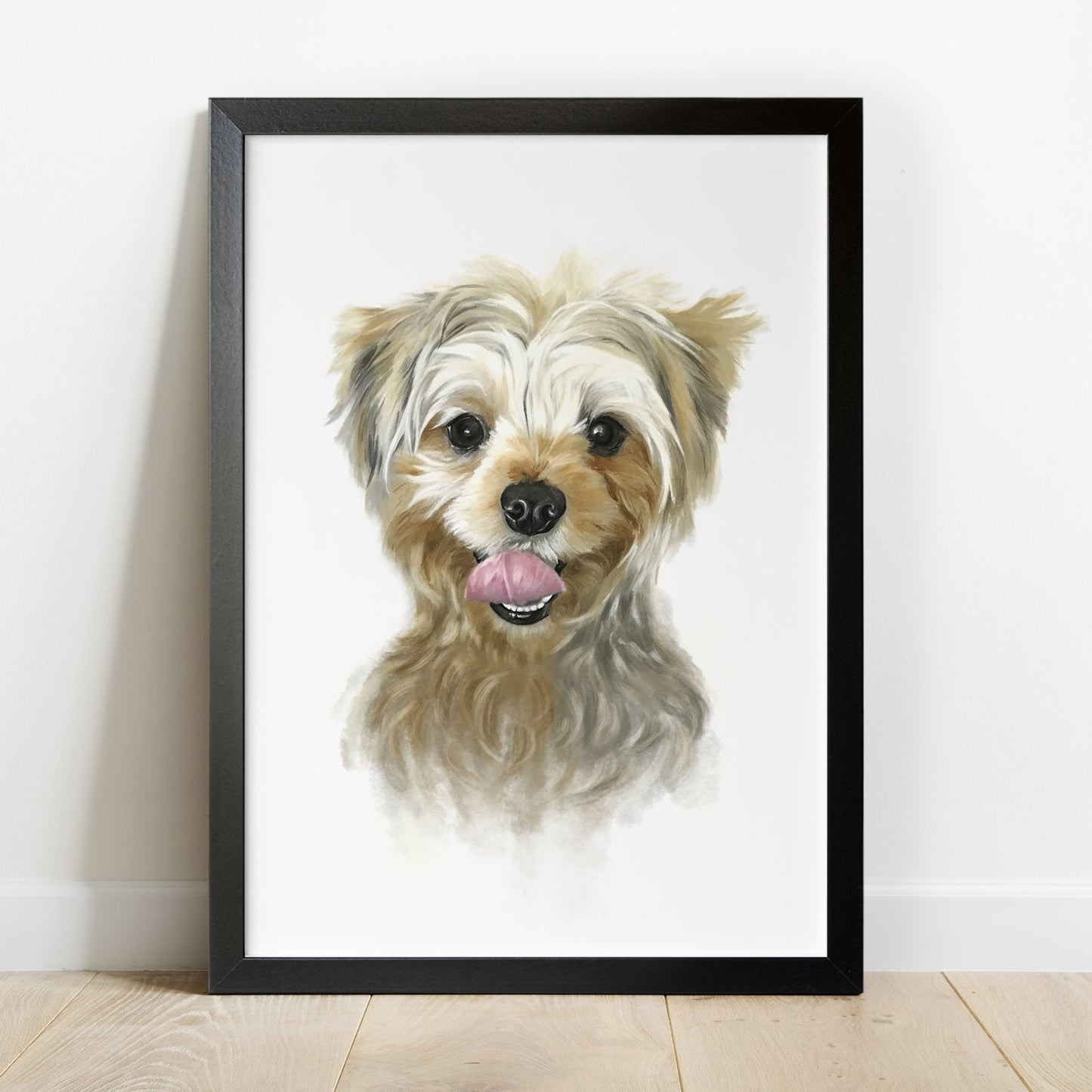 Portret Clasic de Câine Personalizat, Realizat După Fotografie, 100% Pictură Manuală Autentică în Acuarelă