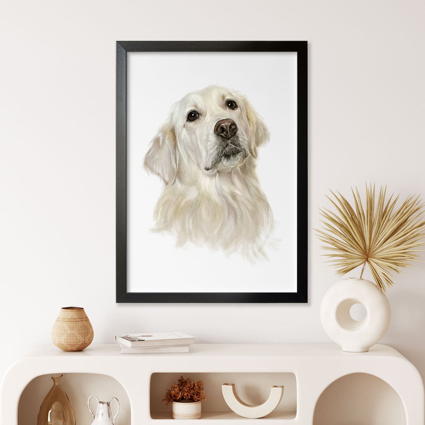 Portret Clasic de Câine Personalizat, Realizat După Fotografie, 100% Pictură Manuală Autentică în Acuarelă